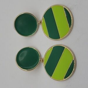 527- Resin Handmade Earrings NWT